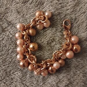 Honora pearl and bronze bracelet